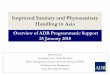 Improved Sanitary and Phytosanitary Handling in Asia...Improved Sanitary and Phytosanitary Handling in Asia Presented by: Jacqueline Lam, Trade Specialist Public Management, Finance