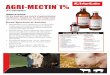 AGRI-MECTIN 1% - Huvepharma, Inc. · 2019-10-03 · Injection is formulated to deliver the recommended dose level of 300 mcg ivermectin/kilogram body weight when given subcutaneously