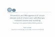 Prevention and Management of cancer disease and …...Karin Jordan Prevention and Management of cancer disease and of chemo-and radiotherapy-induced nausea and vomiting Focusing on