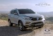 THE ALL NEW REXTON - Charters SsangYong Reading · The new Rexton is a bold step forward concept of ‘Dignified Motion’. by SsangYong. Immediately impressive with its sheer presence