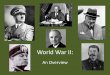 World War II - tumwater.k12.wa.us War II...• Transforms the American economy • Gov’t sets production goals for factories • Focus on the war effort • Manufacturing of planes,
