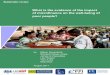 What is the evidence of the impact of microfinance on the well … · 2016-08-02 · What is the evidence of the impact of microfinance on the well-being of poor people? by Maren