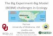 The Big Experiment-Big Model (BEBM) challenges in Ecology · Outline •Nature of experiment and big data challenges •Current status of models toward ecological forecasting •Challenges