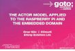 THE ACTOR MODEL APPLIED TO THE RASPBERRY …gotocon.com/dl/goto-aar-2012/slides/OmerKilic_TheActor...Overview of the Actor Model Erlang Embedded Project Modelling and developing systems