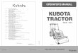 U.S.A. : KUBOTA TRACTOR CORPORATION...KUBOTA Corporation is ... Since its inception in 1890, KUBOTA Corporation has gr own to rank as one of the major firms in Japan. To achieve this