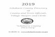 Schoharie County Directory Of County and Town Officials ...2019 Schoharie County Directory Of County and Town Officials, Village Mayors and Clerks “Schoharie County Directory”
