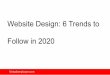 Website Design: 6 Trends to Follow in 2020