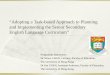 “Adopting a Task-based Approach to Planning and ... · “Adopting a Task-based Approach to Planning and Implementing the Senior Secondary English Language Curriculum” Programme