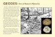 GEODES: One of Nature’s Mysteries · Geodes are subspherical nodules of quartz rock, ranging in size from less than 1 inch to more than 2 feet in diameter and are found in southern