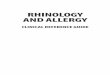 Rhinology and alleRgy - Plural Publishing, Inc....sinonasal diseases, surgical management, allergy, and skull base sur-gery, with multiple brief chapters in each section. The incorporation