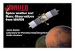 Space weather and Mars: Observations from MAVEN ... martian atmosphere? 1. Liquid metallic core produces