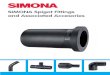 SIMONA Spigot Fittings and Associated Accesories...SIMONA® Spigot Fittings SIMONA is an acknowledged system supplier and one-stop manufacturer of piping systems designed for sustained