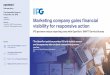 Industry Marketing company gains financial...Marketing company gains financial visibility for responsive action Interpublic Group of Companies (IPG) needed a more accurate view into