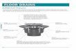 FLOOR DRAINS - Southern Pipe & SupplyFLOOR DRAINS FLOOR DRAINS The two-piece Floor Drain bodies which are designed to be combined with any adjustable strainers offered by JOSAM have