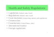Health and Safety Regulations - University of Washingtoncourses.washington.edu/envh557/Class Documents/2_Regulations-A_010912.pdf · Common Law: Toxic Torts • Definition: A claim