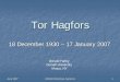 Tor Hagfors - University Corporation for …cedarweb.vsp.ucar.edu/.../farley_hagfors_07.pdfTor Hagfors 18 December 1930 – 17 January 2007 Donald Farley Cornell University Ithaca,