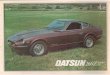Datsun 260z brochure - tjmortimer.comcharacter Of the but Datsun give you economy and tough reliability too. The 260Z can regularly return over 25 m. . . giving a range Of Over 350