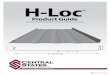 H-Loc - Badger Corrugating Company · H-LOC™ PRODUCT INFORMATION 16” COVERAGE 4” 1” ¾” Horizon-Loc™ is available in 26ga AZ50 painted Galvalume® and bare Galvalume®