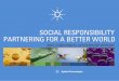 SOCIAL RESPONSIBILITY PARTNERING FOR A BETTER WORLD2015 corporate citizenship report social responsibility partnering for a better world measurement