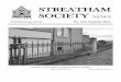 STREATHAM SOCIETY NEWS - SISAG · Streatham Society 210 e.. The provision of a small heritage space for the display of the history of Streatham, using both paper and solid artifacts,