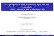 Analyticity of solutions to parabolic equations and ... · Analyticity of solutions to parabolic equations and observability Coron60: Conference in honor of Jean-Michel Coron. Santiago
