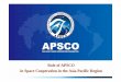 Role of APSCO in Space Cooperation in the Asia Pacific Region · 2014-09-05 · 3 In November 1992, Asia-Pacific Workshop on Multilateral Cooperation in Space Technology and Applications