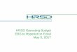 HRSD Operating Budget EBS to Hyperion to Excel May 5, 2017 · HRSD uses 3 stages. •Stage 1 –Finance Department preps salary and fringe data •Stage 2 –Department Input with