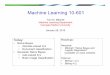 Machine Learning 10-601ninamf/courses/601sp15/slides/05_GNB_1-28...Machine Learning 10-601 Tom M. Mitchell Machine Learning Department Carnegie Mellon University January 28, 2015 Today: