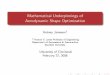 Mathematical Underpinnings of Aerodynamic Shape …aero-comlab.stanford.edu/Papers/jameson-cincin-am.pdfMathematical Underpinnings of Aerodynamic Shape Optimization Antony Jameson1