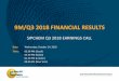 9M/Q3 2018 FINANCIAL RESULTS · SIPCHEM Q3 2018 EARNINGS CALL 2 DISCLAIMER Disclaimer and important information in relation to this presentation This presentation has been prepared