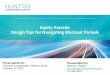 Equity Awards: Design Tips for Navigating Blackout Periods...ii . Housekeeping: Recording, CE Credits and Disclaimer . Recording – This presentation is being recorded for internal