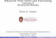 Advanced Time Series and Forecasting Lecture 5 Structural ...ssc.wisc.edu/~bhansen/crete/crete5.pdf · Advanced Time Series and Forecasting Lecture 5 Structural Breaks Bruce E. Hansen