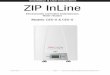 Installation & User Instructions ZIP InLine CEX-O_CEX-U, Maintenance and User Instructions V1.04 Page