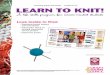 Student Worksheet 1 Student Worksheet 5 Dear Teacher: It’s ... · to detail, but knitting is a great way to express your individuality while creating something beautiful—and practical!