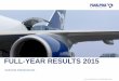 FULL-YEAR RESULTS 2015 - Panalpina · FULL-YEAR RESULTS | 29 FEBRUARY 2016 Text guides Picture Title pic Title pic Divider pic 86.5 88.2 100.6 1'586 YTD 2014 YTD 2015 YTD 2015