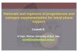 Rationale and regimens of progesterone andRationale and ... · Rationale and regimens of progesterone andRationale and regimens of progesterone and estrogen supplementation for luteal