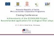 Achievements of the ECOSOLDER Project. Recommended ...irmbor.co.rs/wp-content/uploads/2017/06/document_22.pdf · Tehnici noi de placare şilipire dezvoltate pe baza principiului FSW”