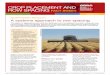 CROP PLACEMENT AND ROW SPACING fact sheet · performance. With the greater uptake of no-till and precision farming the opportunities to vary row spacing by crop and sow on the inter-row