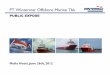 PT Wintermar Offshore Marine Tbk · 5 Tinjauan Bisnis Sugiman Layanto –ManagingDirector 5 6 Tinjauan Industri Sugiman Layanto –Managing Director 6 7 Pertumbuhan5 Tahun Sugiman