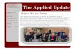 SOUTHERN ILLINOIS UN IVE RSITY C ARBON DALE The Applied Update · Update 16-17 SOUTHERN ILLINOIS UN IVE RSITY ... include teaching at a university as a Social Psychologist with a