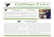 Calliope Crier - Yakima Valley Audubon Society · Three target species - Sagebrush Sparrow, Sage Thrasher, ... 05 A Chapter of the National Audubon Society May 2015. Visit the Yakima