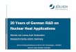 20 Years of German R&D on Nuclear Heat Applicationstu-freiberg.de/sites/default/files/media/professur-fuer-energieverf... · 20 Years of German R&D on Nuclear Heat Applications Werner