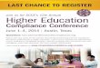 Join us for SCCE’s 12th Annual Higher Education...a Comprehensive Compliance Program ... Von Allmen School of Accountancy, University of Kentucky; Jeff Ferguson, Partner, Ernst &