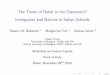The Tower of Babel in the Classroom? Immigrants and ... · The Tower of Babel in the Classroom? Immigrants and Natives in Italian Schools Rosario M. Ballatore 1 Margherita Fort 2