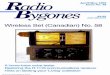Restoring the RApril/May 1998 Issue No. 52 Bygones £3.25 ISSN 0956-974X Wireless Set (Canadian) No. 58 RECEIVER A home-brew valve tester Restoring the R.1116 communications receiver