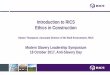 Introduction to RICS Ethics in Construction · Introduction to RICS Ethics in Construction Steven Thompson, Associate Director of the Built Environment, RICS Modern Slavery Leadership
