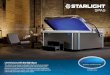 Live in luxury with Starlight Spas - Riptide Pools · feature a Bluetooth music system, water edge and cabinet ... SUMMER 2019. Starlight luxury spas The top of the range Starlight