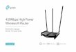 450Mbps High Power Wireless N Router - TP-Link Datasheet.pdf · 2017-05-18 · TP-Link 450Mbps High Power Wireless N Router TL-WR941HP · Intuitive Web UI – Ensures quick and simple