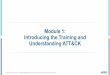 Module 1: Introducing the Training and Understanding ATT&CK 1... · 2020-01-07 · techniques. On our website, we currently have 50 dif erent data sources mapped to Enterprise ATT&CK