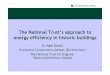 The National Trust’s approach to energy efficiency in ... · The National Trust’s approach to energy efficiency in historic buildings Dr Nigel Blades Preventive Conservation Adviser